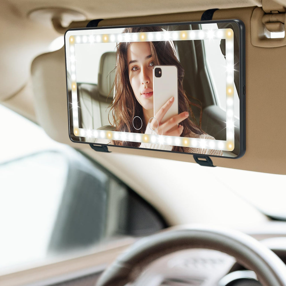 JOYTUTUS front view installed on visor showing bright even light benefit