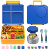 JoyYum front view closed bento box shows compact travel convenience