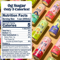 Juni raspberry can close-up highlighting branded flavor and clarity