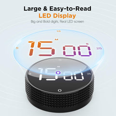 JUNVIL magnetic back attached to metal surface for hands-free placement