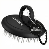 Jupiter front view of scalp exfoliator showing compact design and easy control