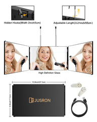 JUSRON LED lighting touch control panel showing adjustable brightness advantage