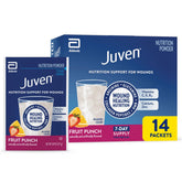 Juven fruit punch front packaging showing box and flavor for easy identification