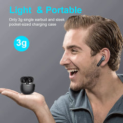 Jxrev charging case USB‑C port view illustrating fast recharge and extended playtime