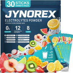 JYNOREX front packaging showing 30 sugar-free electrolyte sticks for fast hydration