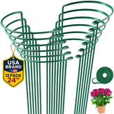 K-Brands front view of half-round peony cage showing full shape and discreet garden color benefit