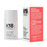 K18 front packaging showing 0.5 fl oz bottle and branding for easy identification and travel convenience
