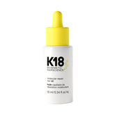 K18 bottle front view showing packaging and travel-friendly size with strengthening benefit