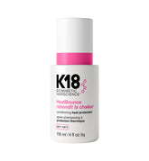 K18 front packaging showing bottle and label, showcasing thermal protection benefits