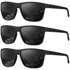 KALIYADI front view of black rectangular frame showing stylish protection