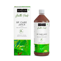 Kapiva BP Care Juice front bottle view showing product and easy identification benefit