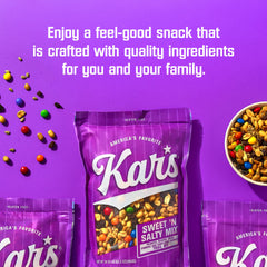 Kar’s pouch held in hand showing portable 2.5 oz convenience