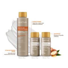 KATIVA shampoo bottle front view showing sulfate-free formula and protection