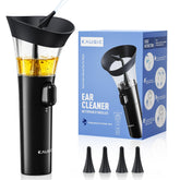 KAUGIC front view of black ear cleaner showing compact ergonomic grip and easy control