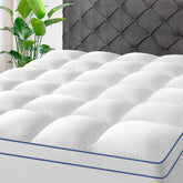 Kayfia full topper front view showing plush surface and neat edges for enhanced comfort