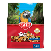 Kaytee front pack showing Fiesta Macaw Food, appealing for feeding time