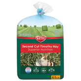 Kaytee front packaging showing 2nd Cut Timothy Hay and freshness benefit