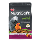 kaytee front packaging of Nutri Soft 3 lb bag showing product benefit of balanced nutrition
