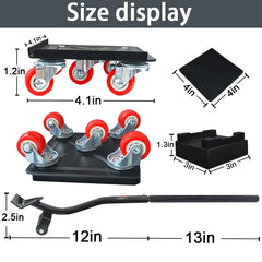 KAZBFDUB dolly in use under sofa for easy repositioning benefit