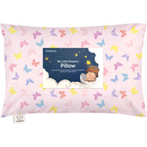 KeaBabies front view of Flutter pillow showing cute printed pillowcase and comfort