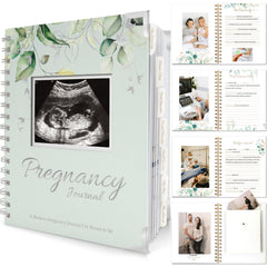 KeaBabies sage hardcover front cover shows calming design and keeps belongings organized