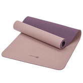KEEP pink mat front view showing size and brand, offers full-length practice surface