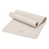 Keep yoga mat front view shows full size and clean oat white finish for versatile use