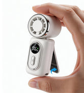 Kelaien mini fan front view showing compact design and strong airflow