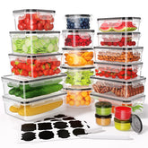 KEMETHY front view of full 40-piece set showing variety and storage options