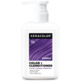 KERACOLOR bottle front view showing purple clenditioner and benefits