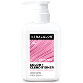 KERACOLOR front bottle showing light pink clenditioner for easy identification and use