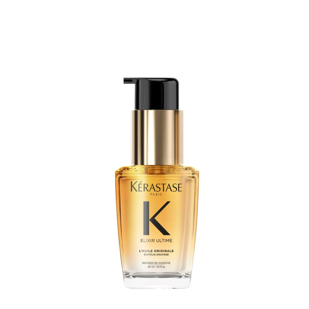 KÉRASTASE front packaging showing refined bottle and luxe finish benefit shine