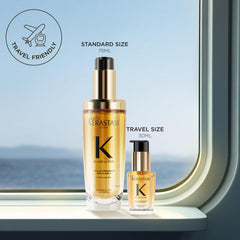 KÉRASTASE lightweight serum texture close-up showing smooth application benefits