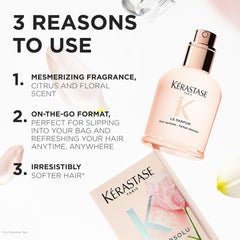 KÉRASTASE fine mist spray of Gloss Absolu Le Parfum refreshing hair with long-lasting scent