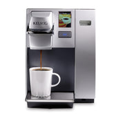 Keurig K155 front view silver showing professional look and fast service benefit