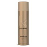 KEVIN.MURPHY SESSION.SPRAY front view showing bottle and branding benefit strong hold