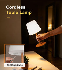 keysays shower lamp placed on a bathroom shelf illustrating splash-resistant use