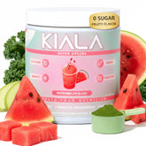 Kiala Nutrition front canister showing watermelon slush label and clear product identity benefit