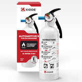 Kidde Auto 5 front view showing compact aluminum body and label benefit protection