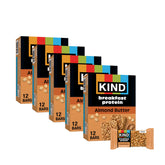 KIND box front showing almond butter breakfast bars and 30-count convenience