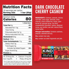 Wrapped KIND Dark Chocolate Nuts and Sea Salt mini showing portable snack advantage