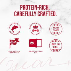 King Oscar open can served on crostini showing easy entertaining benefit