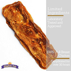 Kingdom Pets jerky pieces on hand ready for training rewards and portion control