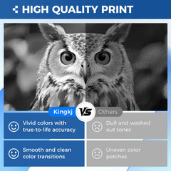 KingKJ cartridge installed in Brother printer for uninterrupted printing workflow