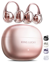 Kinglucky front packaging showing earbuds and charging case, highlights portability