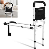 KingPavonini front view of GS04 bed rail showing sturdy frame and safe support