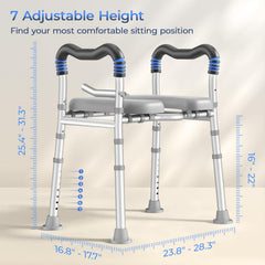KingPavonini close-up of wide padded seat for comfortable sitting
