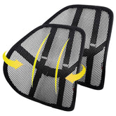 kingphenix front view of lumbar support showing ergonomic shape and comfort