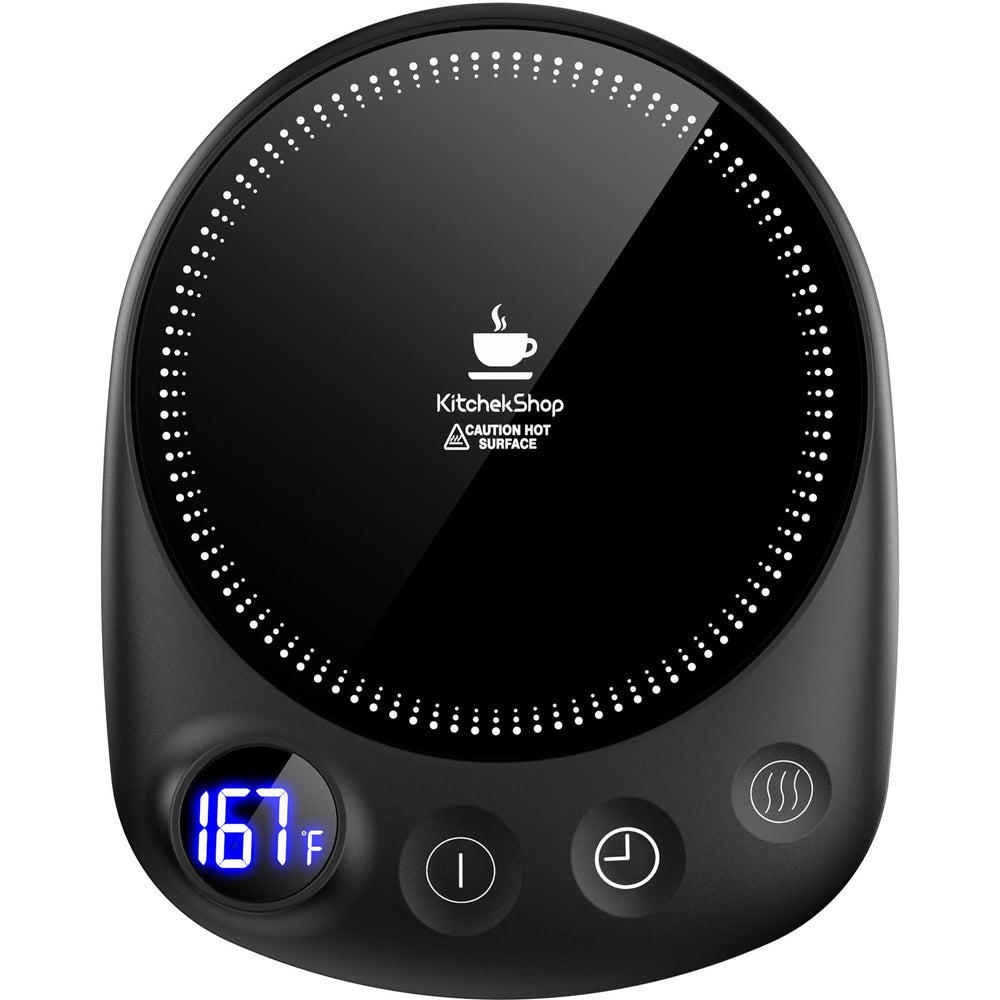 KitchekShop front view of warmer showing compact profile and quick warming benefit