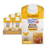 Kitchen Basics carton front view showing label and easy-use benefits